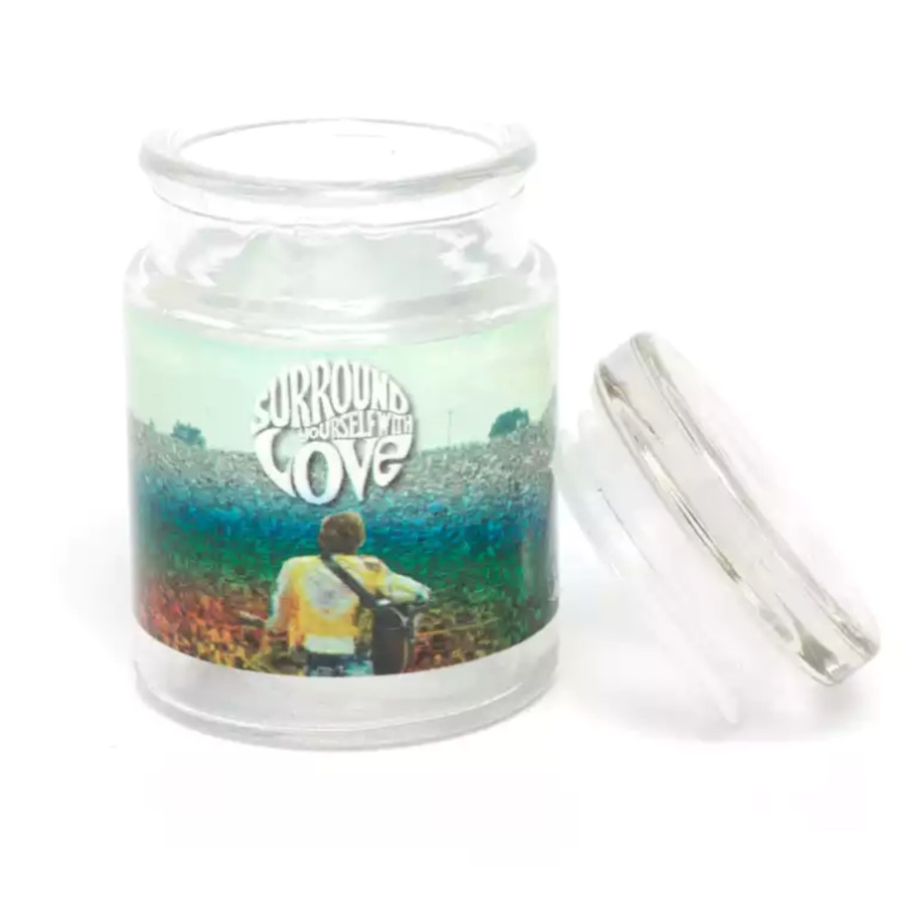 NWOT glass stash jar / Rainbow Crowd 6 oz. Jar